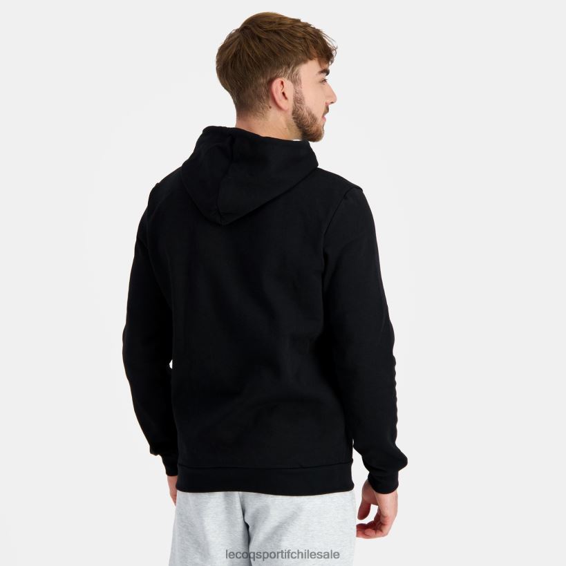 hombres sudadera con capucha negra T24B239 Le Coq Sportif ropa