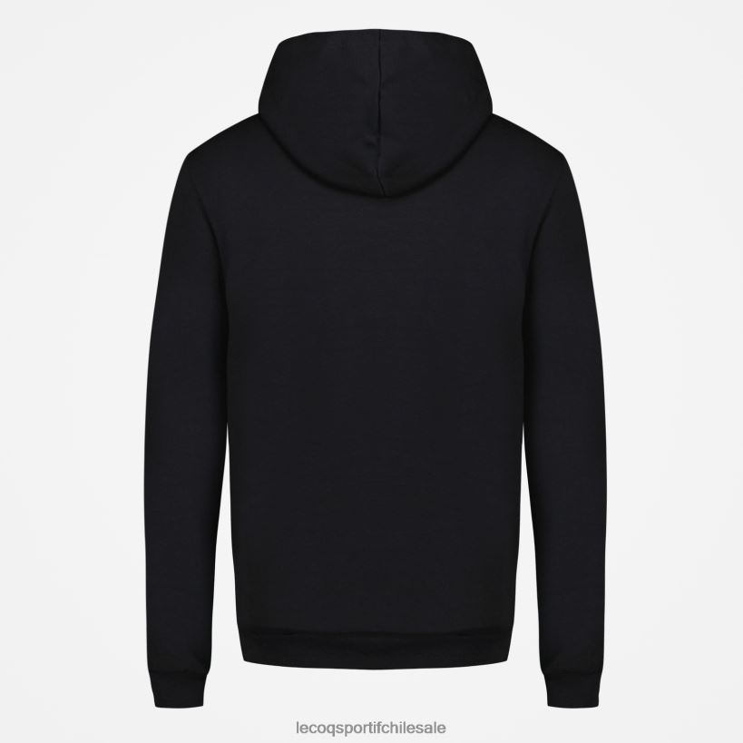 hombres sudadera con capucha negra T24B240 Le Coq Sportif ropa