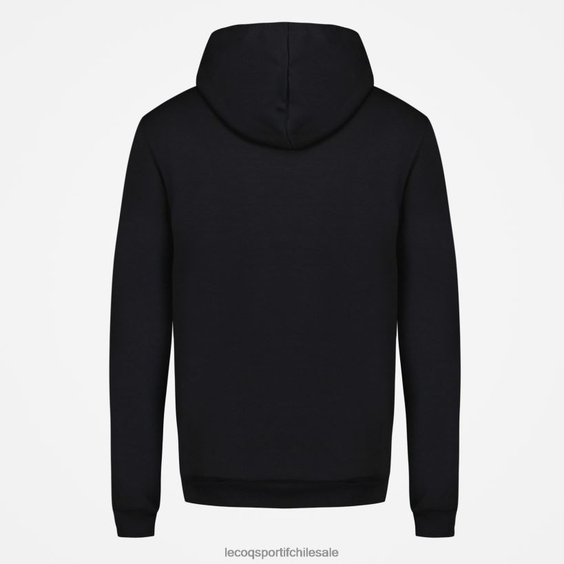 hombres sudadera con capucha negra T24B241 Le Coq Sportif ropa