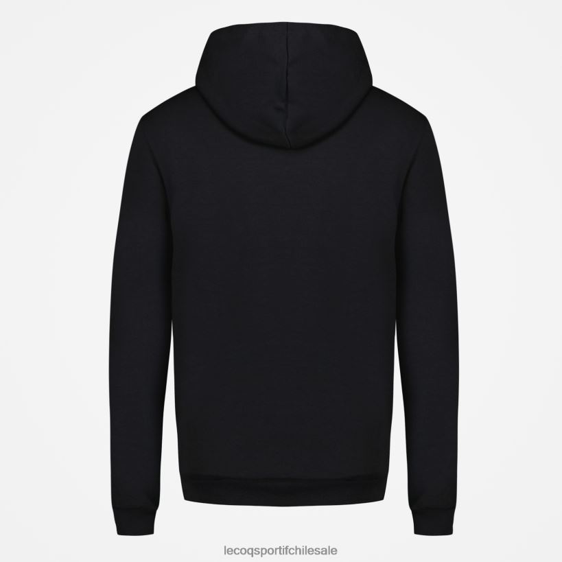 hombres sudadera con capucha negra T24B242 Le Coq Sportif ropa