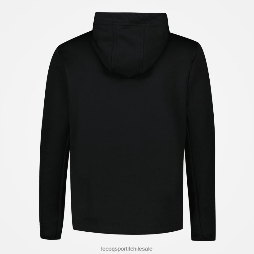 hombres sudadera con capucha negra T24B2440 Le Coq Sportif ropa