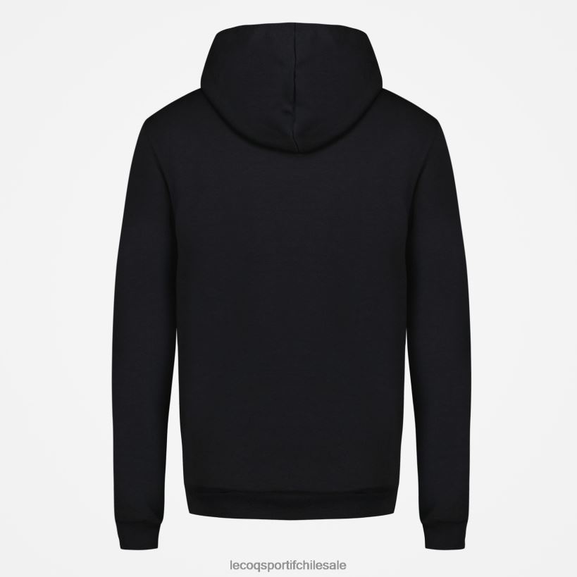 hombres sudadera con capucha negra T24B244 Le Coq Sportif ropa