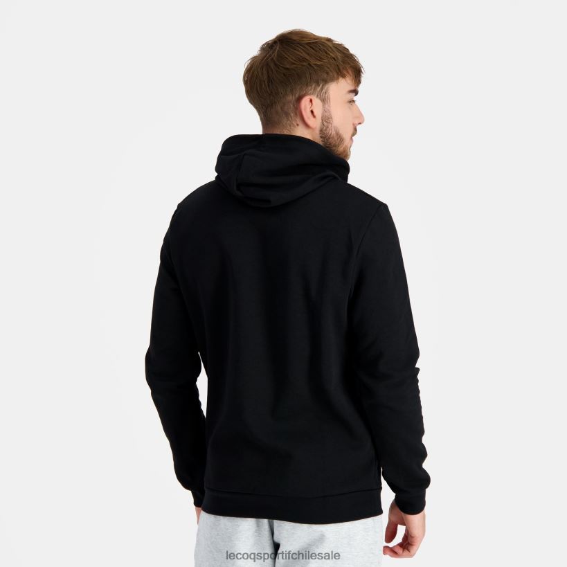 hombres sudadera con capucha negra T24B244 Le Coq Sportif ropa