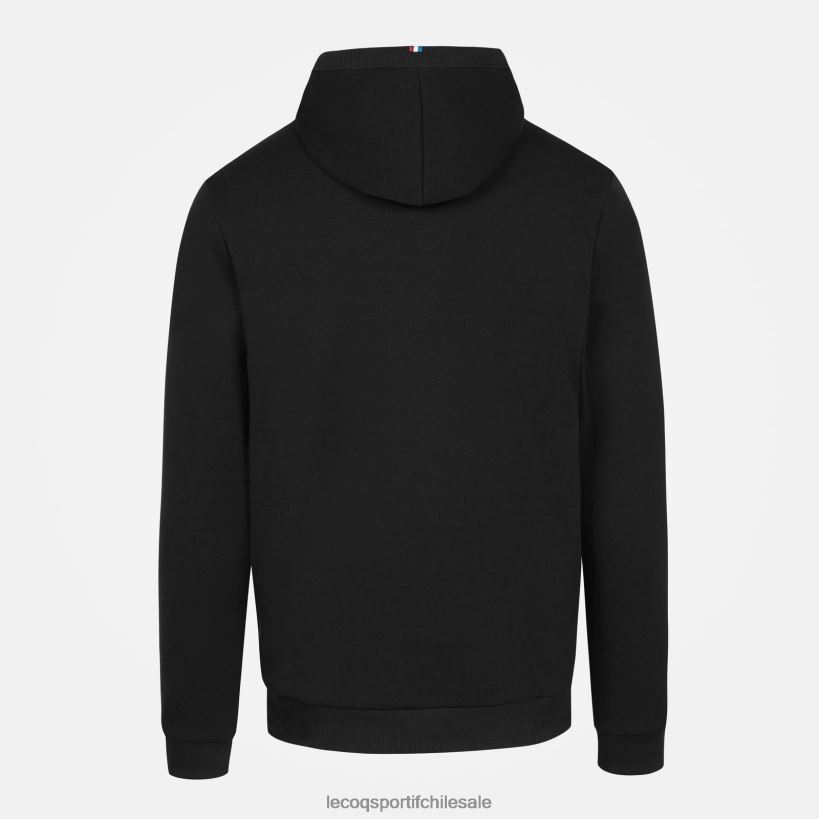 hombres sudadera con capucha negra T24B2493 Le Coq Sportif ropa