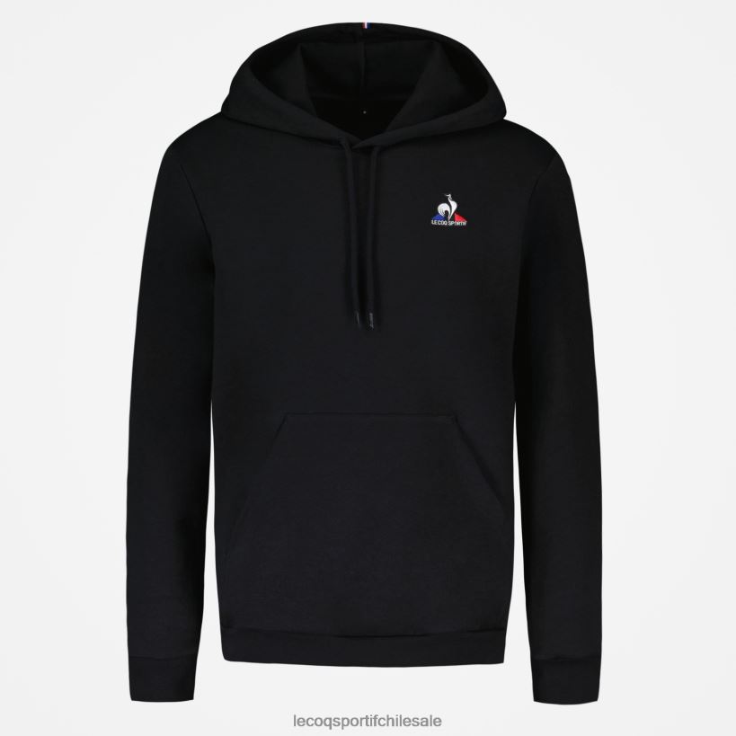 hombres sudadera con capucha negra T24B265 Le Coq Sportif ropa
