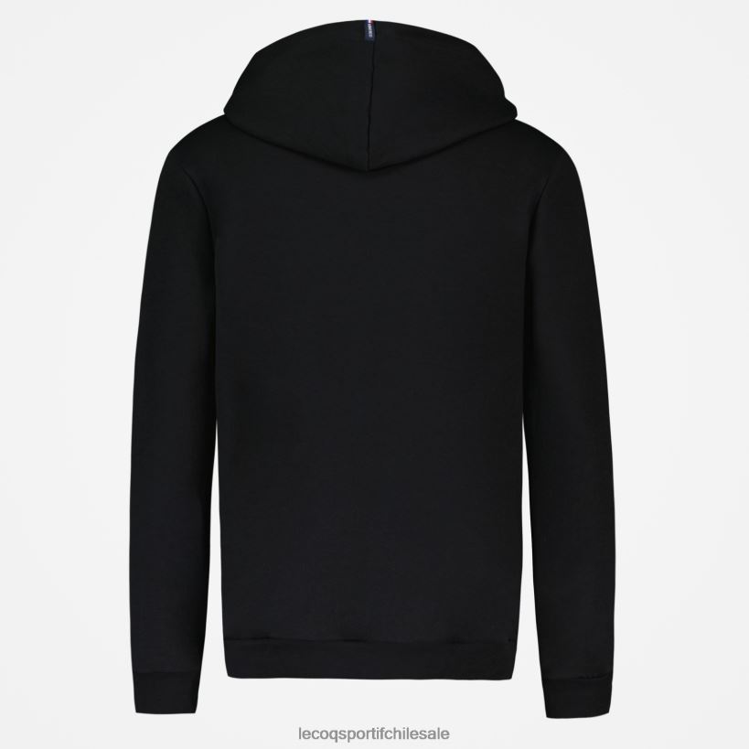 hombres sudadera con capucha negra T24B265 Le Coq Sportif ropa