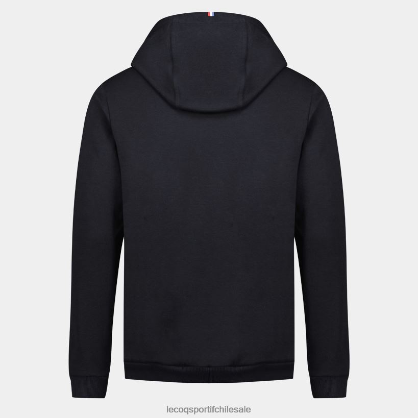 hombres sudadera con capucha negra T24B27 Le Coq Sportif ropa