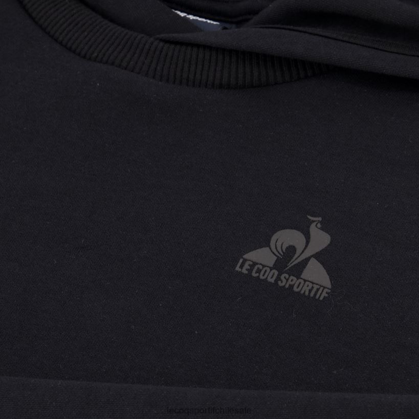 hombres sudadera con capucha negra T24B27 Le Coq Sportif ropa