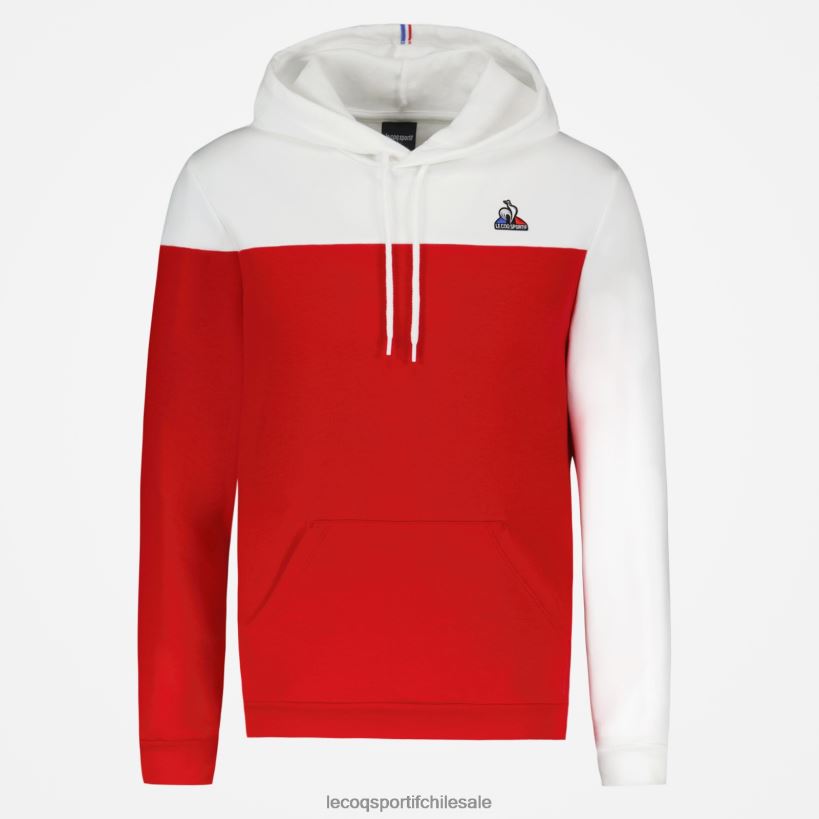 hombres sudadera con capucha roja T24B2435 Le Coq Sportif ropa