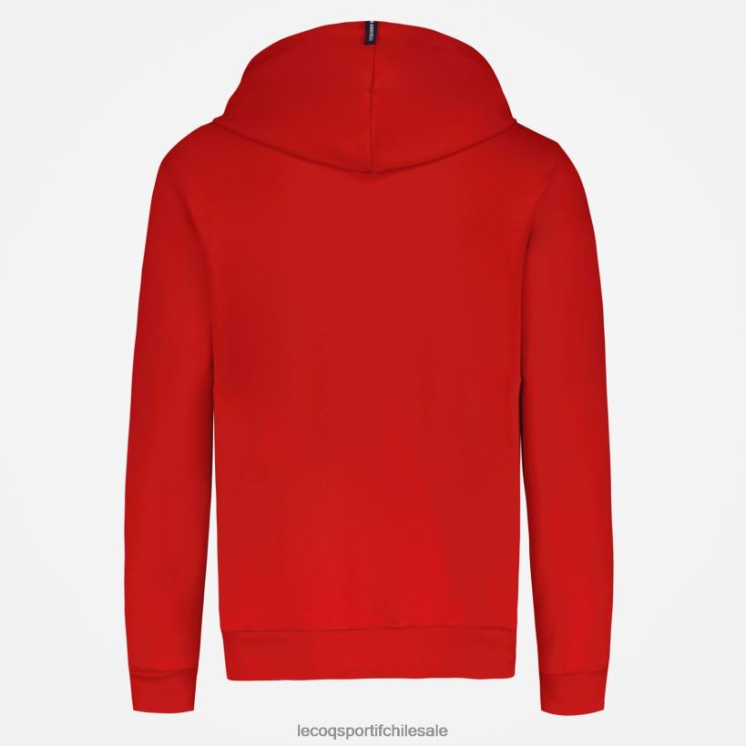 hombres sudadera con capucha roja T24B259 Le Coq Sportif ropa