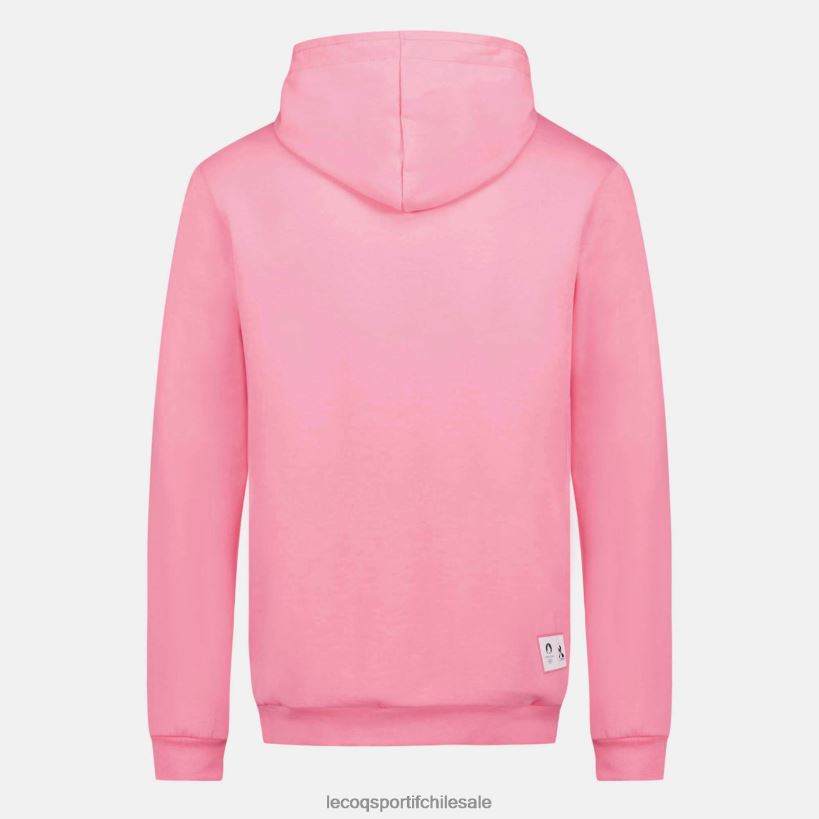 hombres sudadera con capucha rosa T24B230 Le Coq Sportif ropa