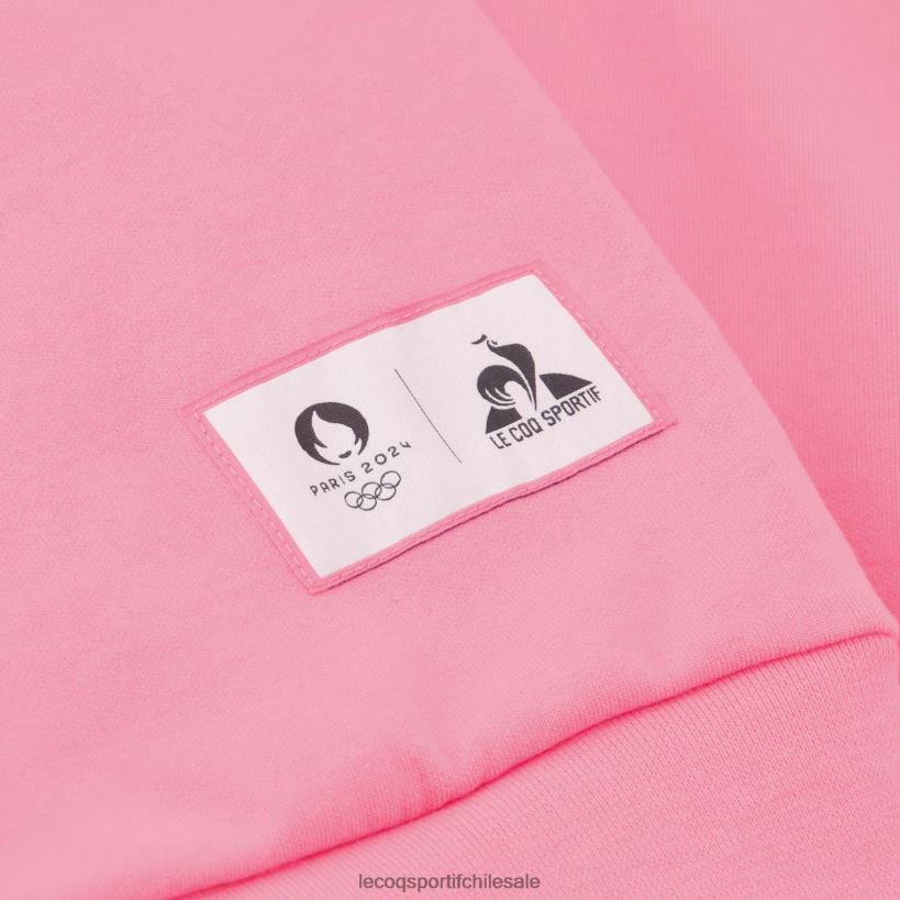 hombres sudadera con capucha rosa T24B230 Le Coq Sportif ropa
