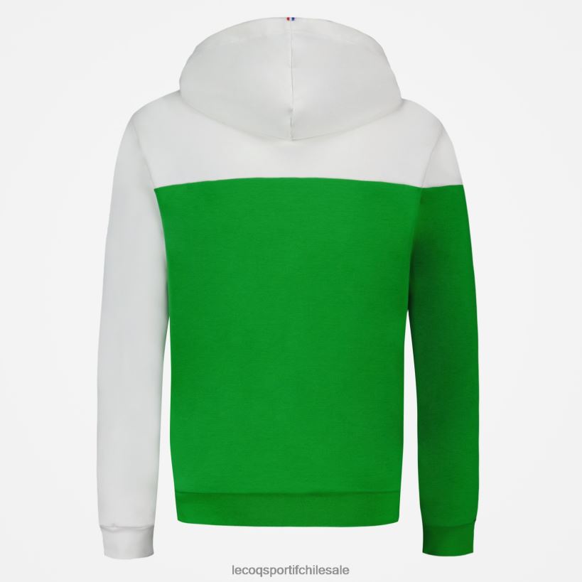 hombres sudadera con capucha verde T24B217 Le Coq Sportif ropa