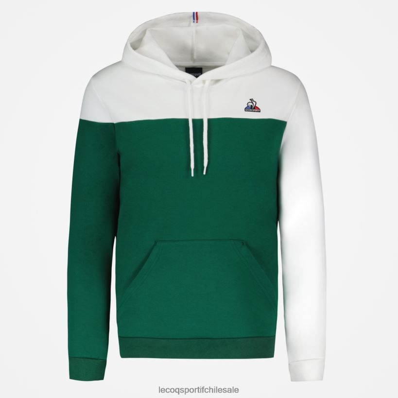 hombres sudadera con capucha verde T24B2436 Le Coq Sportif ropa