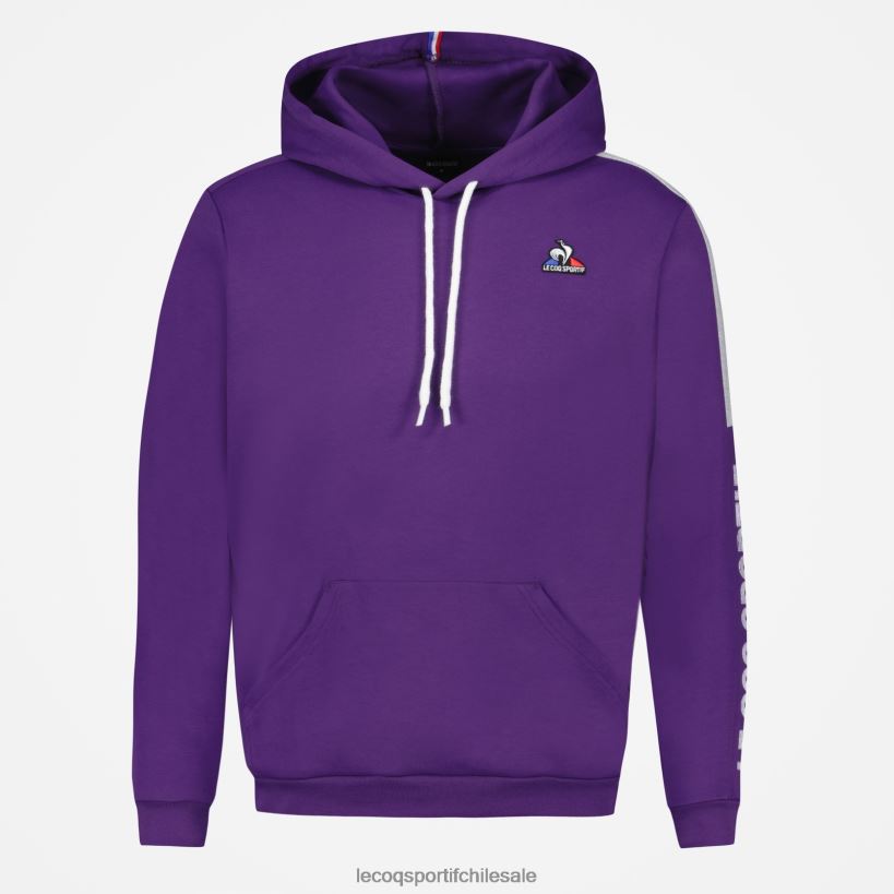 hombres sudadera con capucha violeta T24B2442 Le Coq Sportif ropa