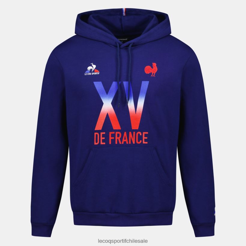 hombres sudadera con capucha - xv de france blue T24B225 Le Coq Sportif ropa