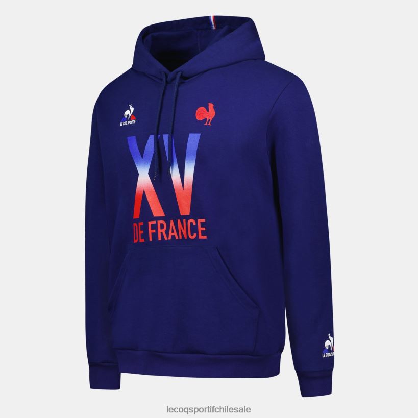 hombres sudadera con capucha - xv de france blue T24B225 Le Coq Sportif ropa