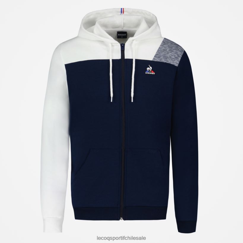 hombres sudadera con capucha y cremallera azul T24B222 Le Coq Sportif ropa