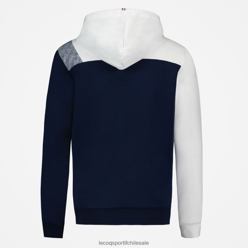 hombres sudadera con capucha y cremallera azul T24B222 Le Coq Sportif ropa