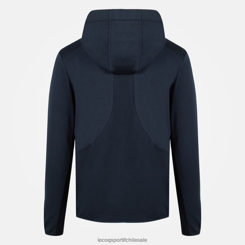 hombres sudadera con capucha y cremallera azul T24B2490 Le Coq Sportif ropa