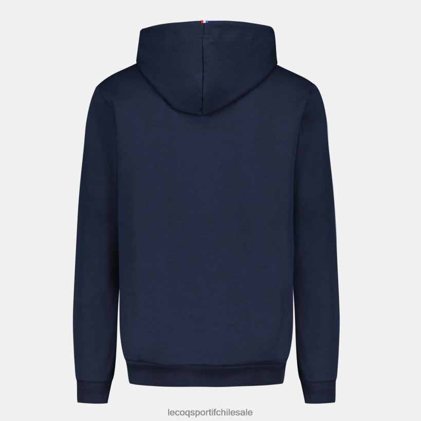 hombres sudadera con capucha y cremallera azul T24B249 Le Coq Sportif ropa