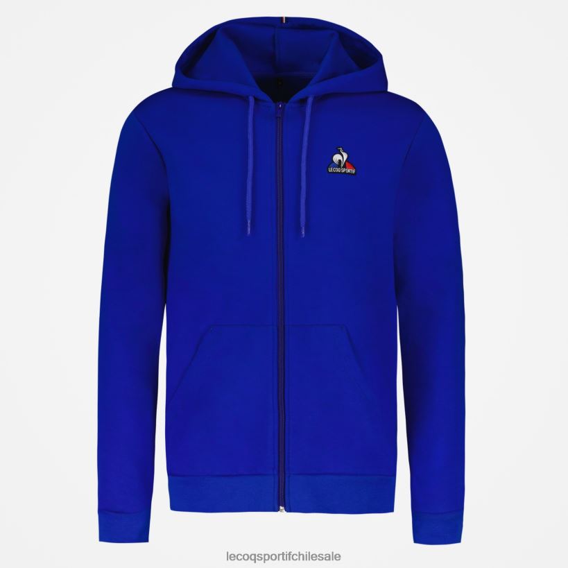 hombres sudadera con capucha y cremallera azul T24B254 Le Coq Sportif ropa