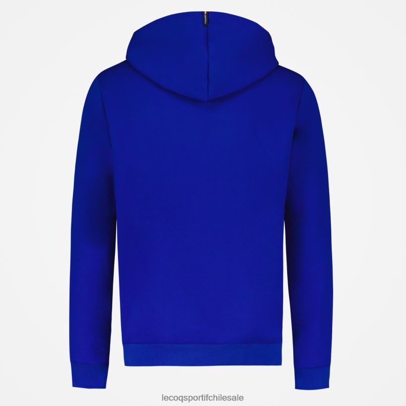 hombres sudadera con capucha y cremallera azul T24B254 Le Coq Sportif ropa