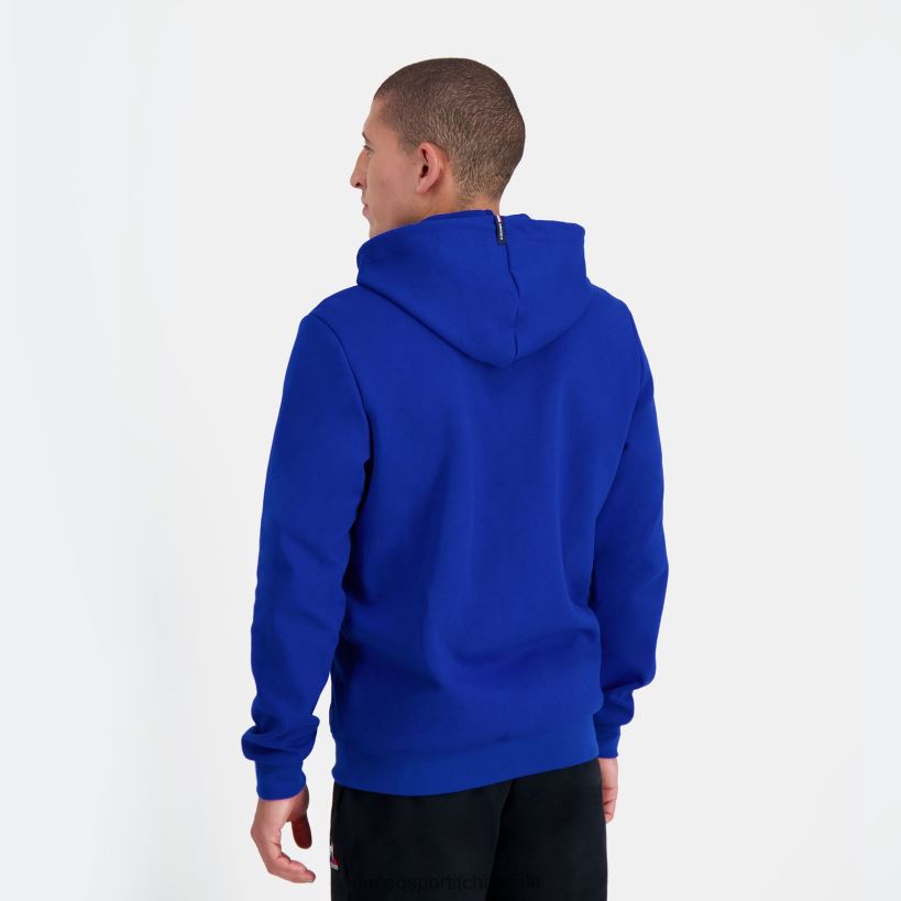 hombres sudadera con capucha y cremallera azul T24B254 Le Coq Sportif ropa
