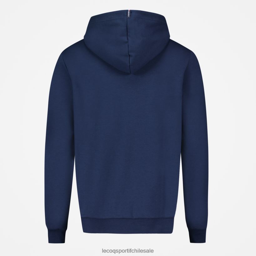 hombres sudadera con capucha y cremallera azul T24B255 Le Coq Sportif ropa