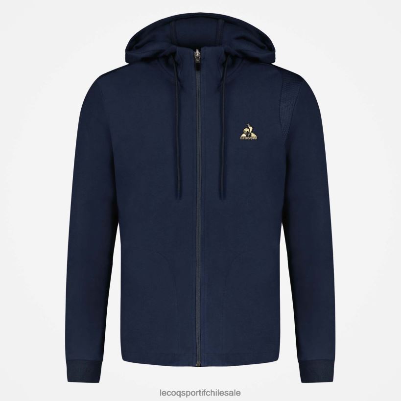 hombres sudadera con capucha y cremallera azul T24B269 Le Coq Sportif ropa