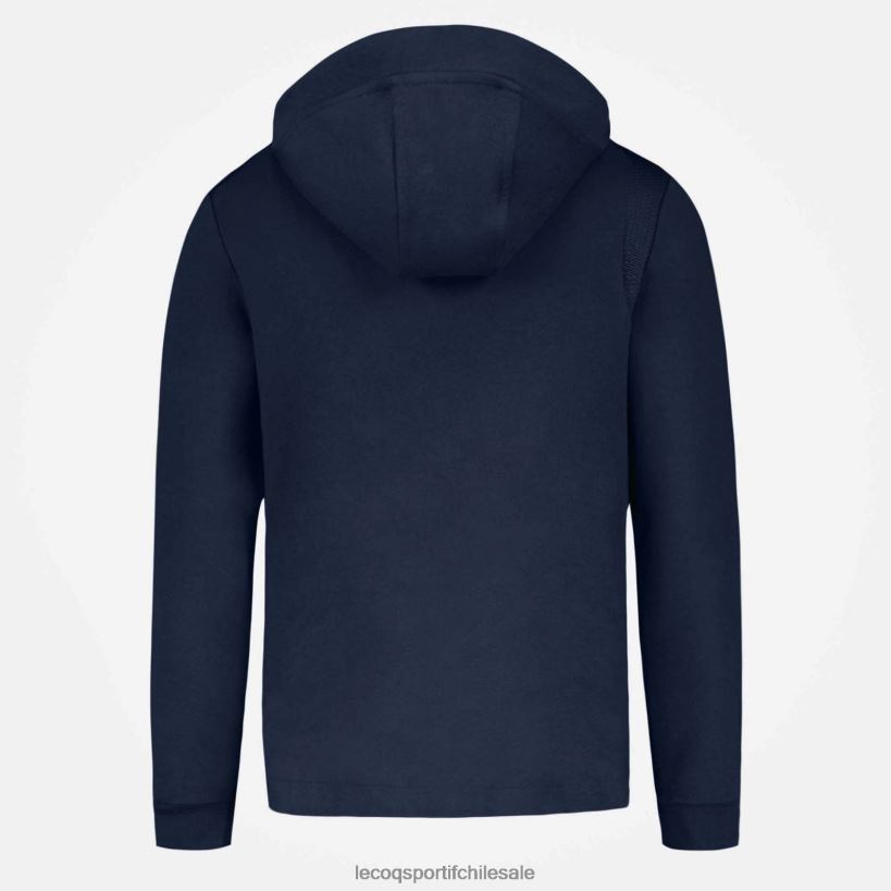 hombres sudadera con capucha y cremallera azul T24B269 Le Coq Sportif ropa