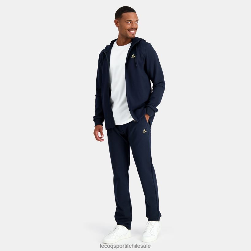 hombres sudadera con capucha y cremallera azul T24B269 Le Coq Sportif ropa