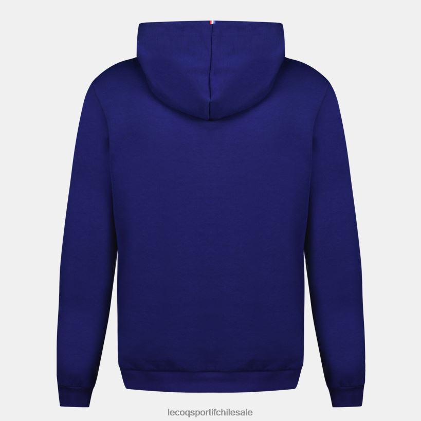hombres sudadera con capucha y cremallera - france rugby blue T24B228 Le Coq Sportif ropa