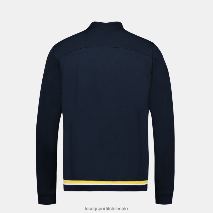 hombres sudadera con cremallera azul T24B219 Le Coq Sportif ropa