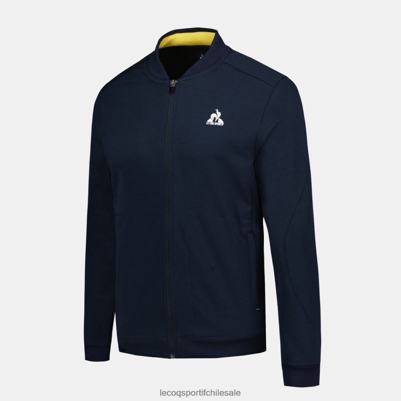 hombres sudadera con cremallera azul T24B219 Le Coq Sportif ropa