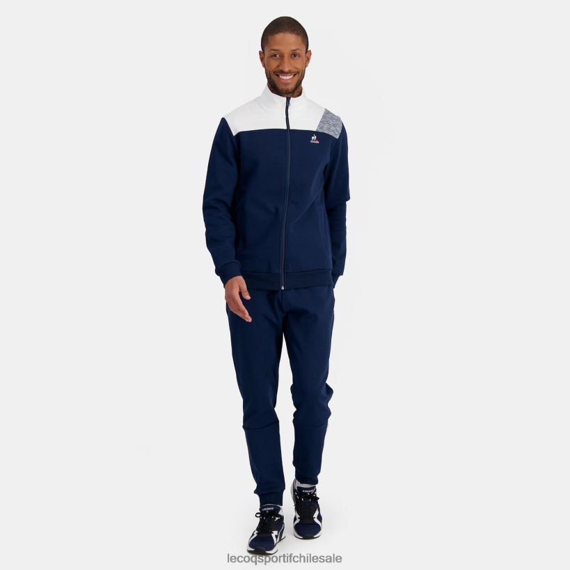 hombres sudadera con cremallera azul T24B223 Le Coq Sportif ropa