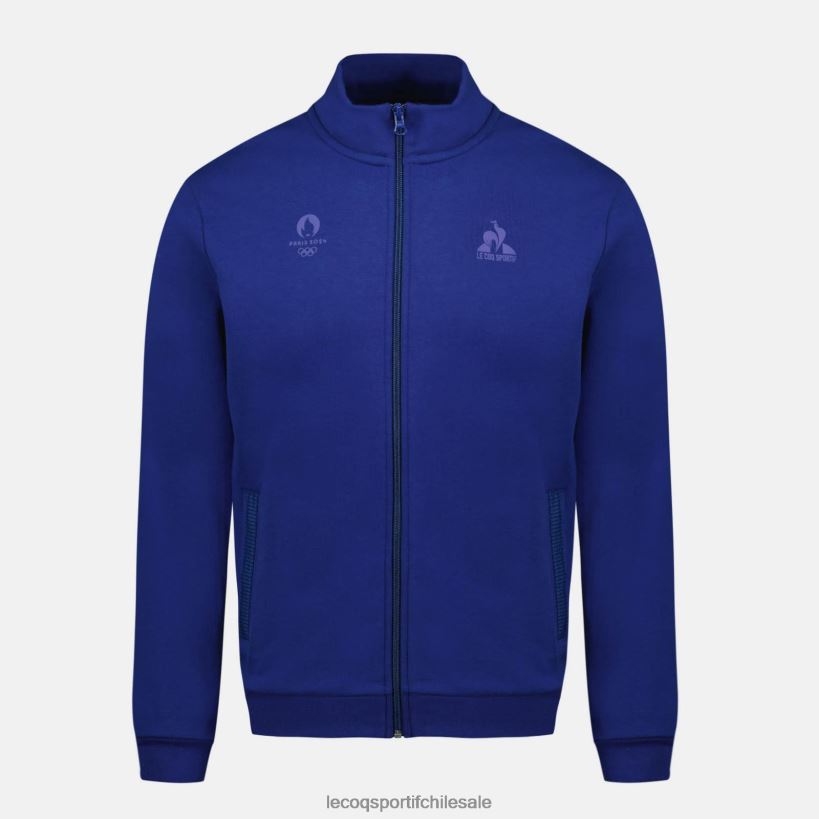 hombres sudadera con cremallera azul T24B232 Le Coq Sportif ropa