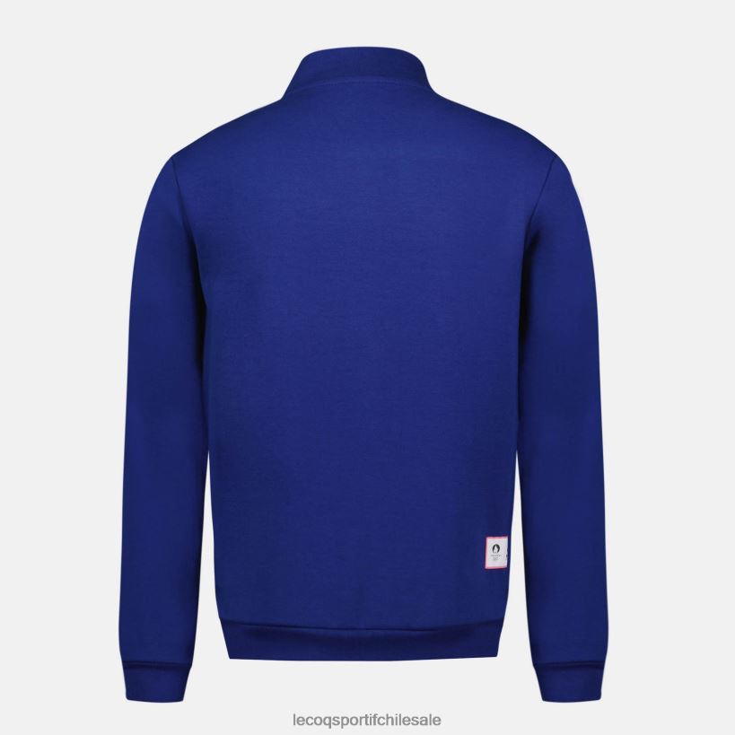 hombres sudadera con cremallera azul T24B232 Le Coq Sportif ropa