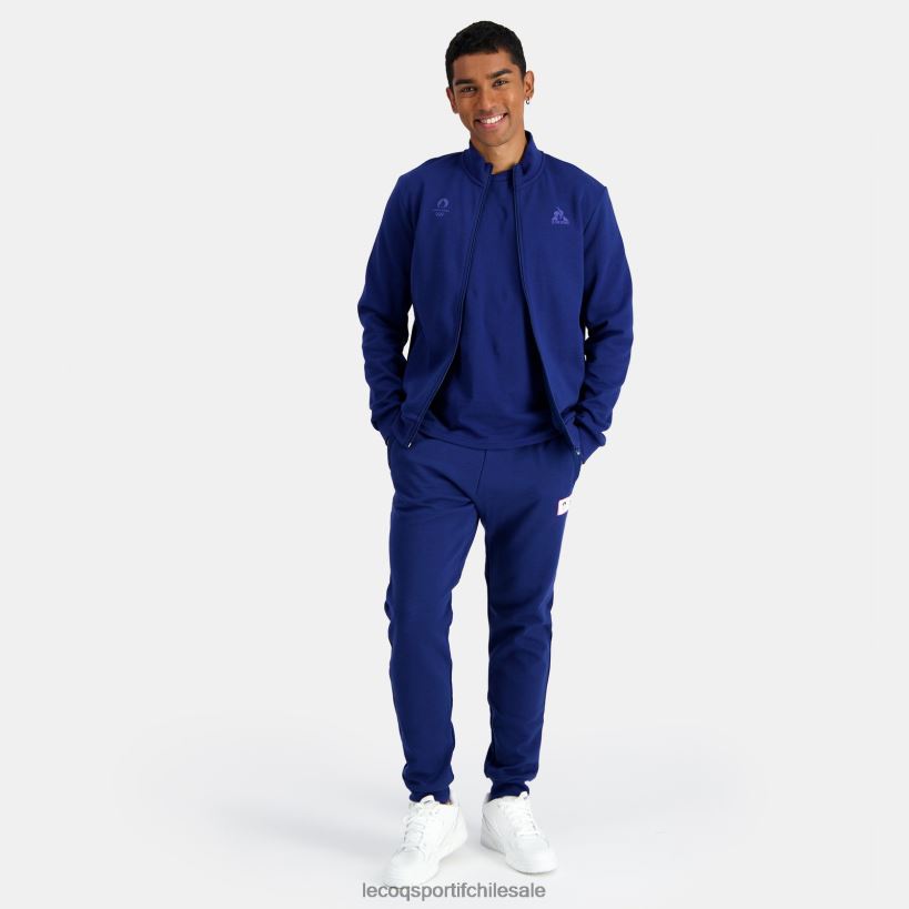 hombres sudadera con cremallera azul T24B232 Le Coq Sportif ropa