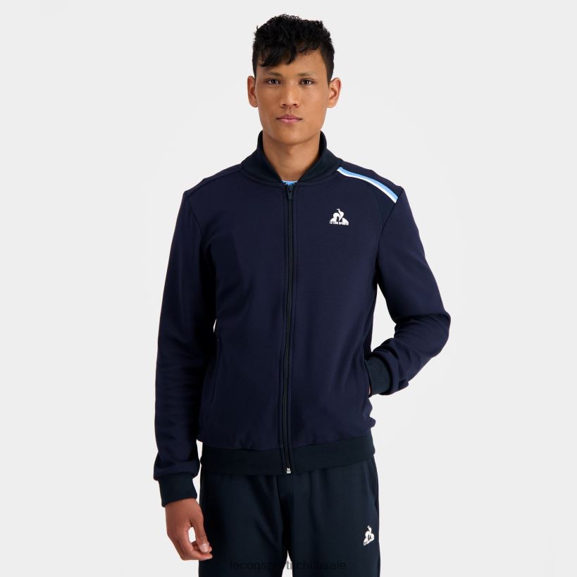hombres sudadera con cremallera azul T24B234 Le Coq Sportif ropa