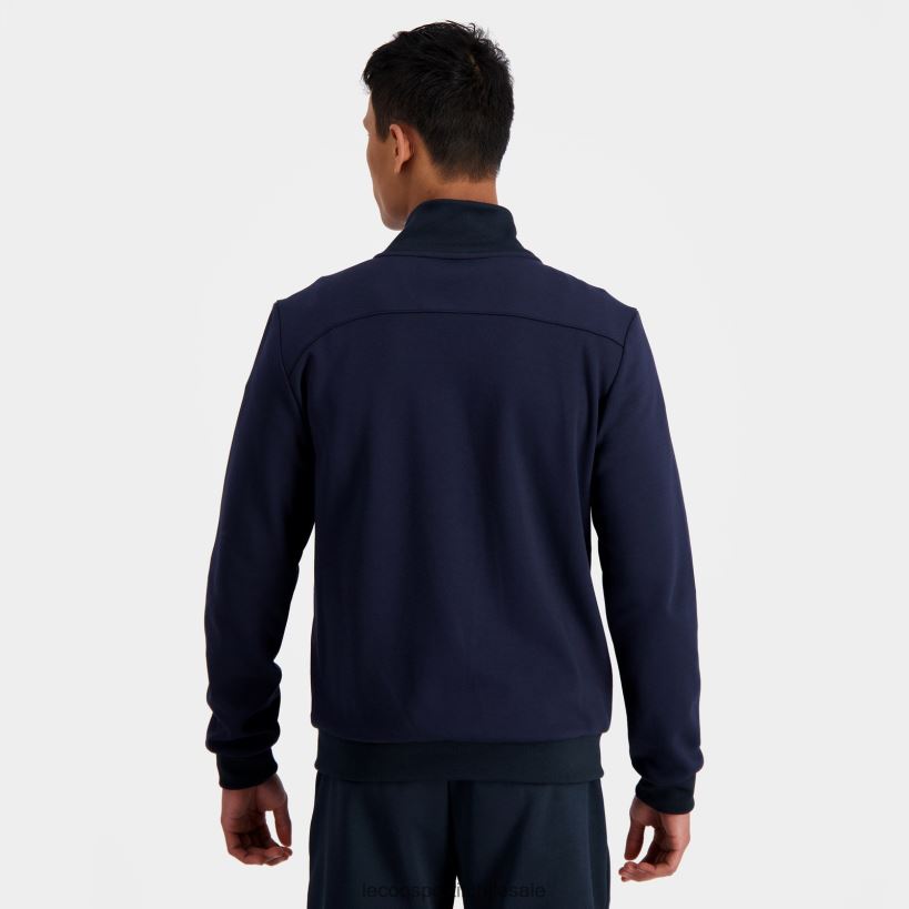 hombres sudadera con cremallera azul T24B234 Le Coq Sportif ropa