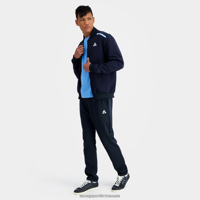 hombres sudadera con cremallera azul T24B234 Le Coq Sportif ropa