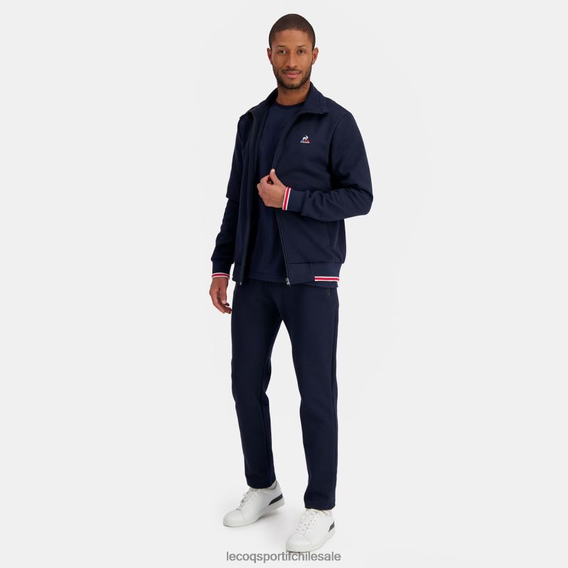 hombres sudadera con cremallera azul T24B2431 Le Coq Sportif ropa