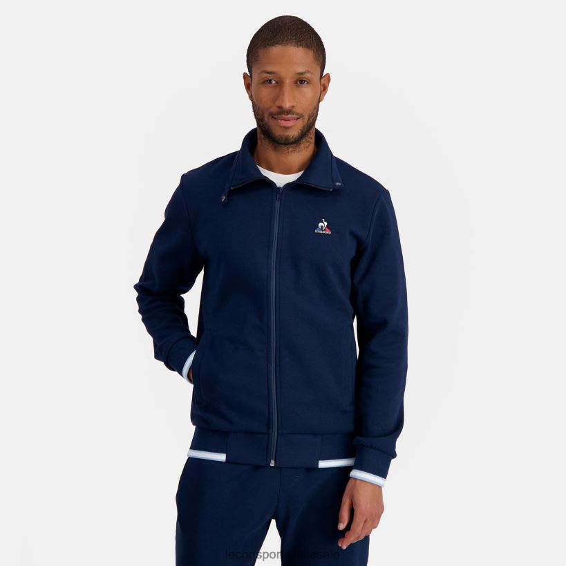 hombres sudadera con cremallera azul T24B2433 Le Coq Sportif ropa