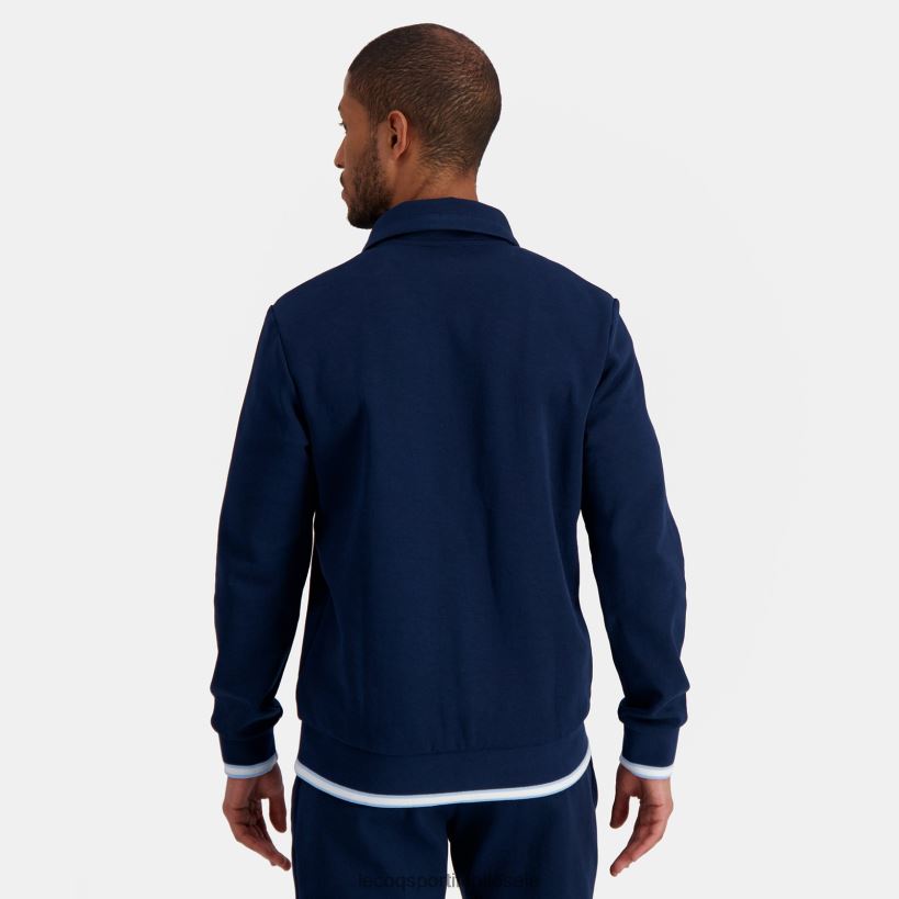 hombres sudadera con cremallera azul T24B2433 Le Coq Sportif ropa