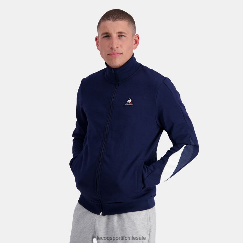 hombres sudadera con cremallera azul T24B2445 Le Coq Sportif ropa