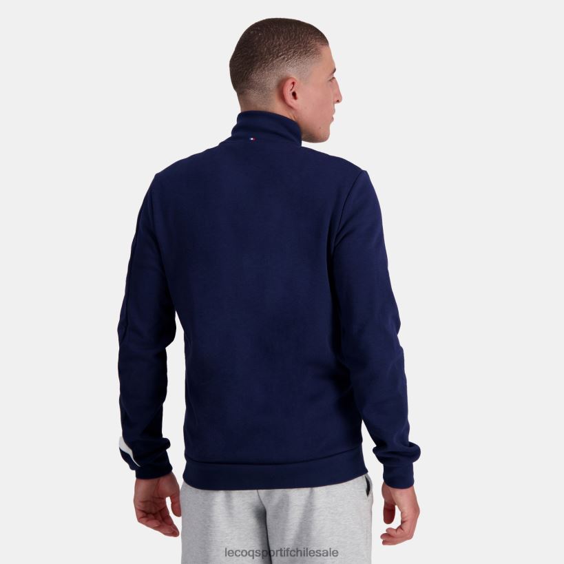 hombres sudadera con cremallera azul T24B2445 Le Coq Sportif ropa