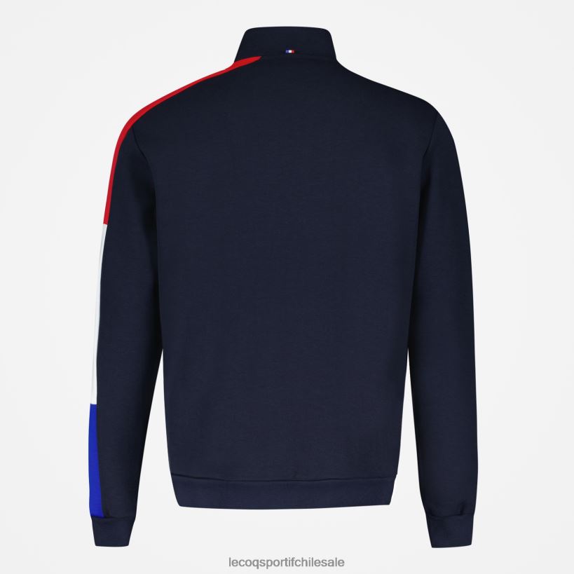 hombres sudadera con cremallera azul T24B2455 Le Coq Sportif ropa