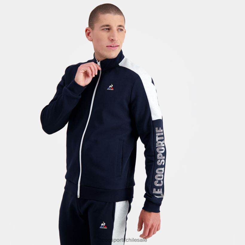 hombres sudadera con cremallera azul T24B2459 Le Coq Sportif ropa