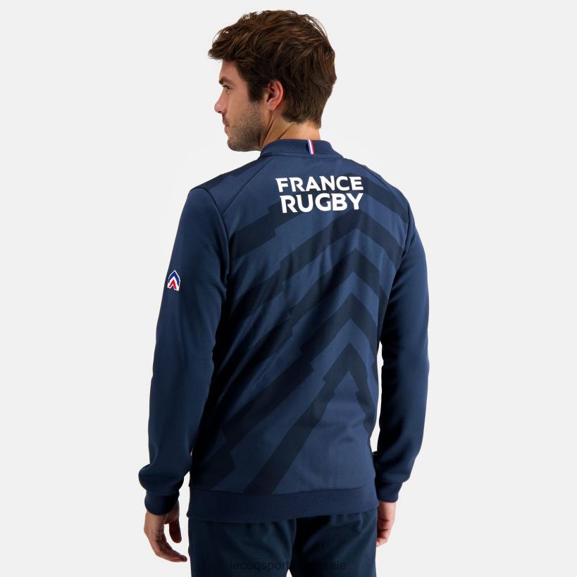 hombres sudadera con cremallera azul T24B2474 Le Coq Sportif ropa